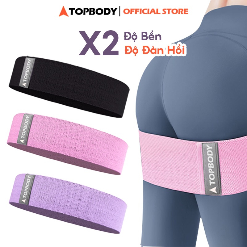 Dây Mini Band Aolike Đàn Hồi Kháng Lực Tập Mông Chân Đùi Siêu Bền Chính Hãng Topbody