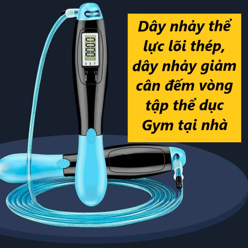 Dây Nhảy Thể Lực Lõi Thép, Giảm Cân Đếm Vòng Tập Thể Dục Gym Tại Nhà