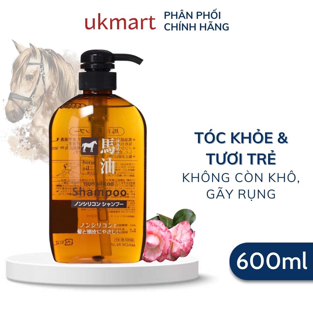 Dầu Gội Chiết Xuất Từ Dầu Ngựa Cosme Station Horse Oil Non Silicon Shampoo 600ml