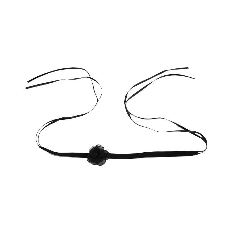 Vòng Cổ Choker Vải Ren Màu Đen Nhẹ Thiết Kế Sang Trọng Thời Trang 2022 Cho Nữ