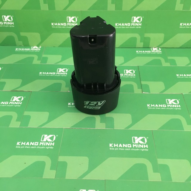 Vỏ mạch pin TQ 12V tam giác, có giắc sạc DC.