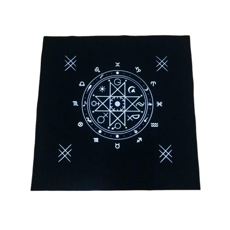 Khăn trải bàn chơi bài tarot nghệ thuật chất liệu vải hình vuông