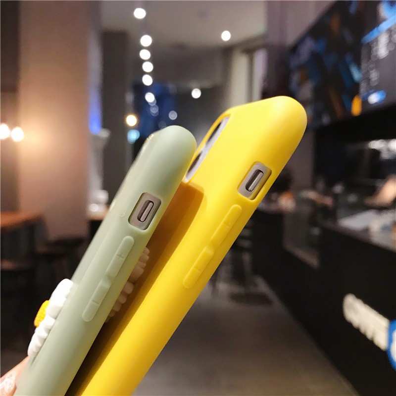 Samsung galaxy s22 s21 s20 s10 s23 fe s9 s8 plus note 8 9 10 plus note 10 lite note 20 ultra a81 s20 fe Ốp lưng hoạt hình 3d daisy flower ốp lưng mềm tpu full cover