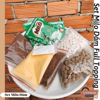 Set milo dầm Full Topping tự nấu 7-10ly FreeShip