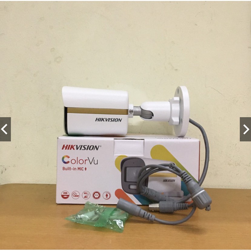 Camera Có màu ban đêm colorvu có míc thu âm HIKVISION 2MP DS-2CE10DF3T-FS -hàng chính hãng | BigBuy360 - bigbuy360.vn