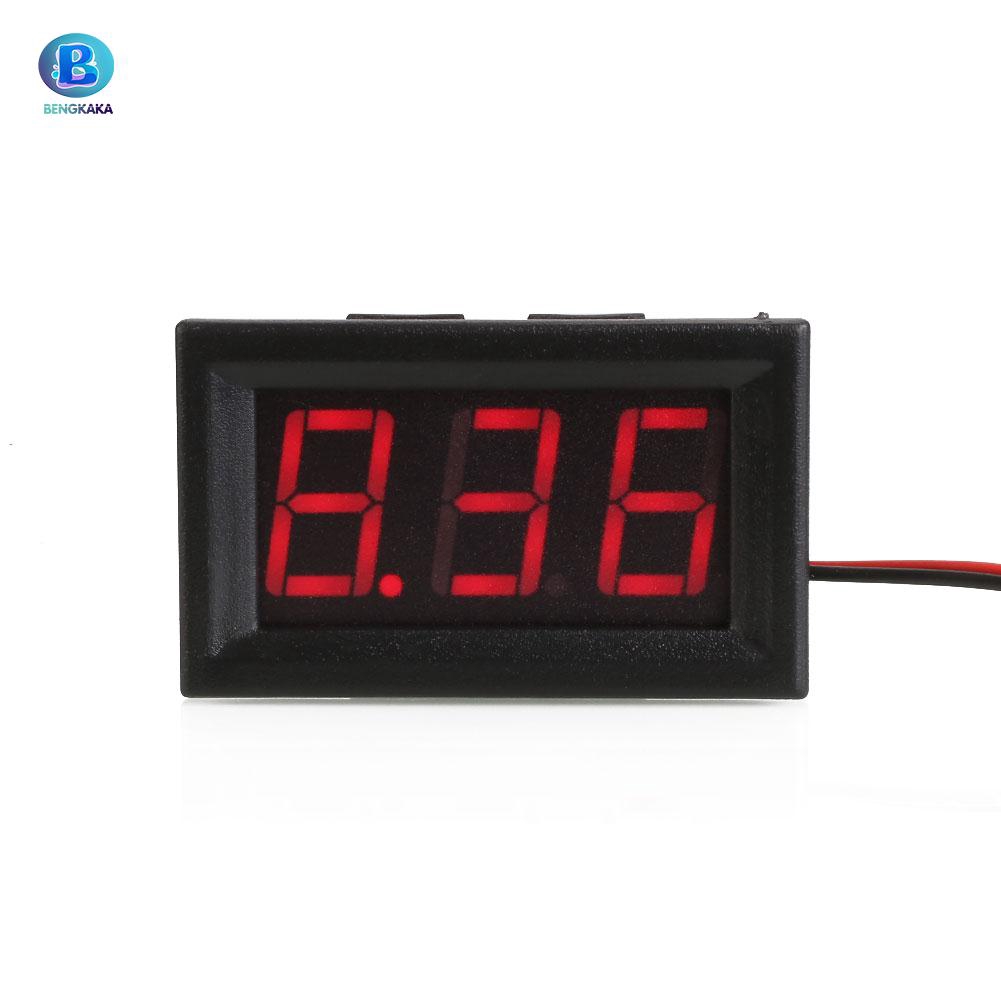 Vôn Kế Kỹ Thuật Số Màn Hình Lcd Dc 4-30v 2 Dây