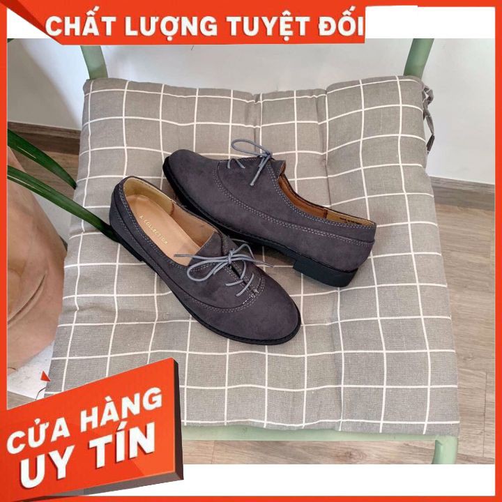 Giày OXFORD Nữ Da Lộn Vintage MS.GB.0001
