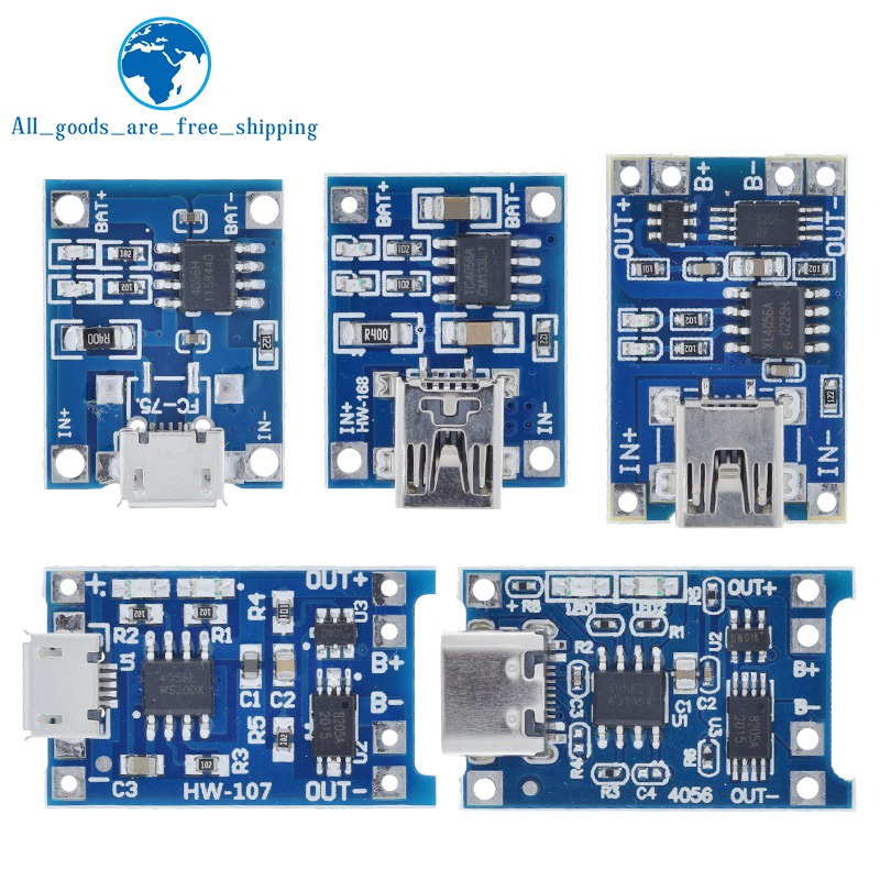 Bảng Mạch Micro USB 5V 1A 18650 TP4056 1A Chất Lượng Cao