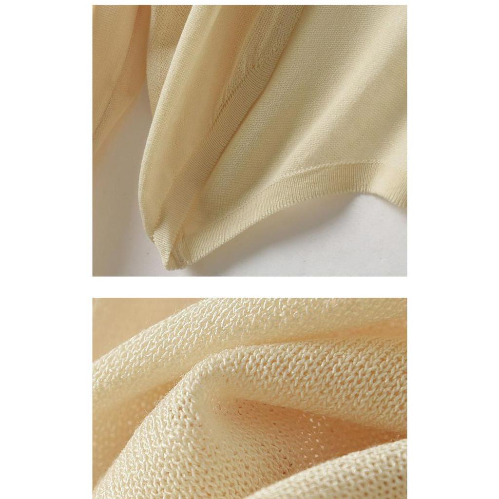 Áo Khoác Cardigan Vải Lụa Lạnh Mỏng Mềm Chống Nắng Thời Trang Mùa Hè Năng Động 6422