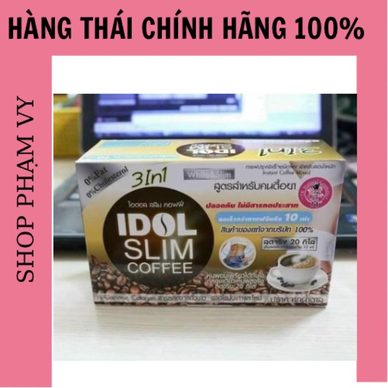 CAFE IDOl SLIM 3IN1. giảm cân cafe idol slim x3 giảm toàn thân 3-7kg
