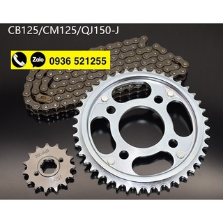 Nhông sên đĩa cm125 cbt125t 15t-42t-428 và các dòng xe tương ứng