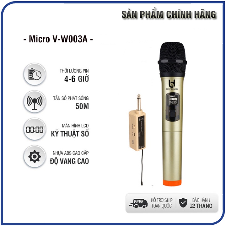 Micro Karaoke Không dây OnTekco E6S/ E6/ MV02/ MV01 | BD - W108 / W003 / W003A - Bảo hành 12 Tháng