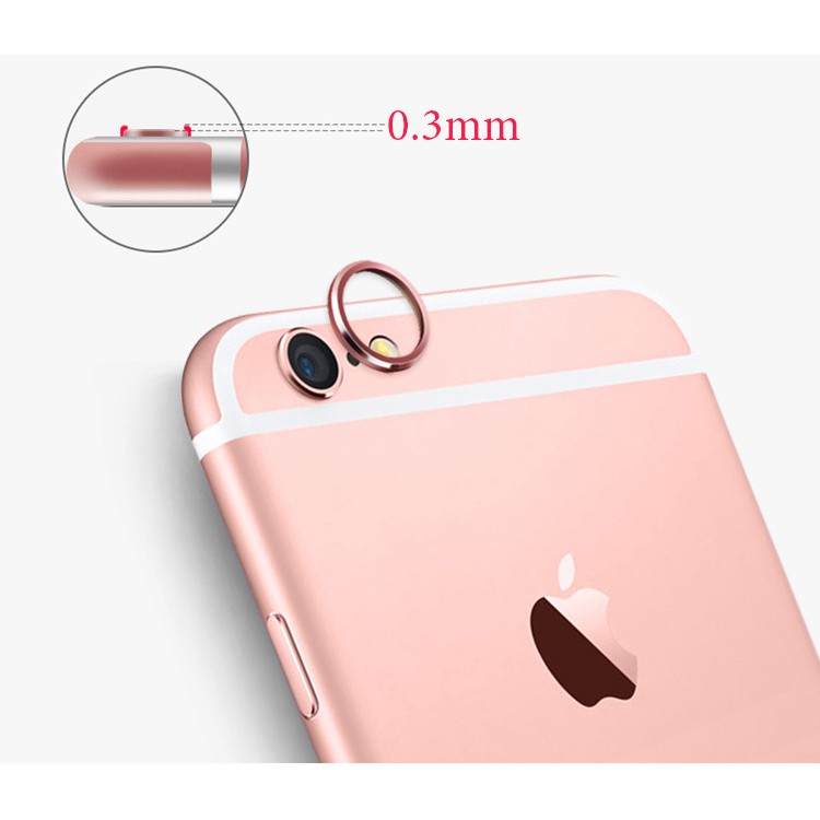 VÒNG ỐP VIỀN BẢO VỆ CAMERA CHO IPHONE 6,6PLUS,X