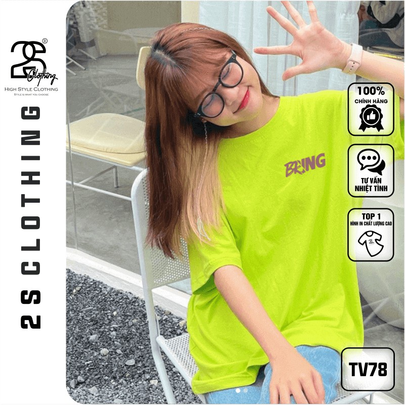 Áo Thun Unisex 2s Clothing Form Rộng Giấu Quần Unisex Nam Nữ Áo Thun Basic Cotton Oversize Giá Rẻ In Style Ulzzang TV78 | BigBuy360 - bigbuy360.vn