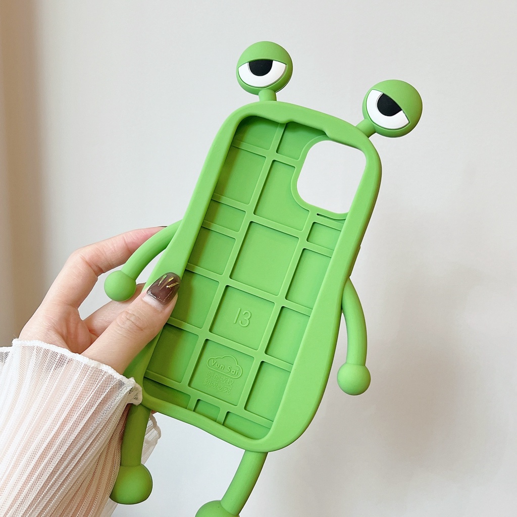 Ốp Điện Thoại tpu Hình Ếch 3d Cho iphone 14pro 14pro max 13 pro max ins12 pro max 7 8 plus xs max XR 11 pro max xsmax