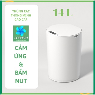 Thùng rác thông minh cảm ứng Promax X - Thùng rác nhựa cảm ứng tự động đóng mở, sang trọng tiện dụng