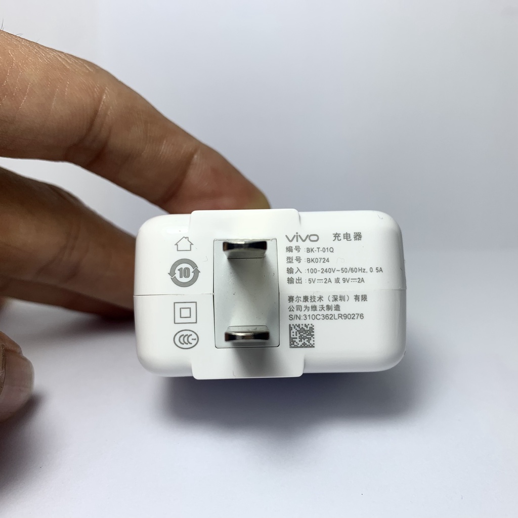 Bộ sạc nhanh VIVO 18W BK-T-01Q, cáp USB - type C , USB-micro, Chính hãng - Bảo Hành 6 tháng
