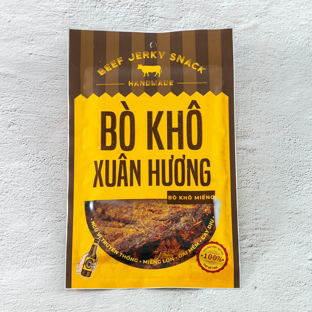 Khô bò khô miếng loại 1, thịt bò khô miếng que vị truyền thống Xuân Hương siêu ngon 32G | BigBuy360 - bigbuy360.vn