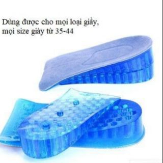 Combo 4 miếng lót đế giày tăng chiều cao silicon siêu êm ái, giày đế cao, giày độn gót