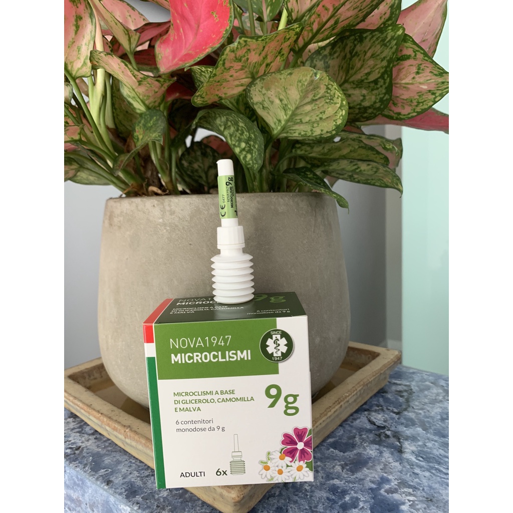 Thụt hậu môn trị táo bón cho người lớn Microclismi 9g Nova 1947 hộp 6 tuýp