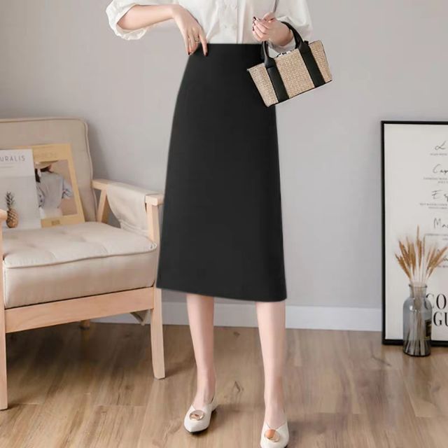 Chân váy đen bút chì dài hàng taobao | BigBuy360 - bigbuy360.vn