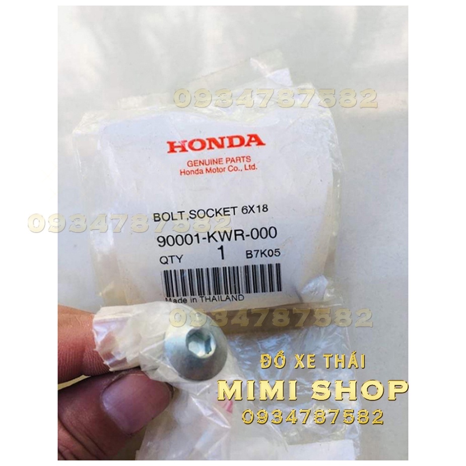 BU LÔNG CHÌM 6X18 HÀNG CHÍNH HÃNG HONDA CLICK125I  THÁI LAN | 90001-KWR-000 3