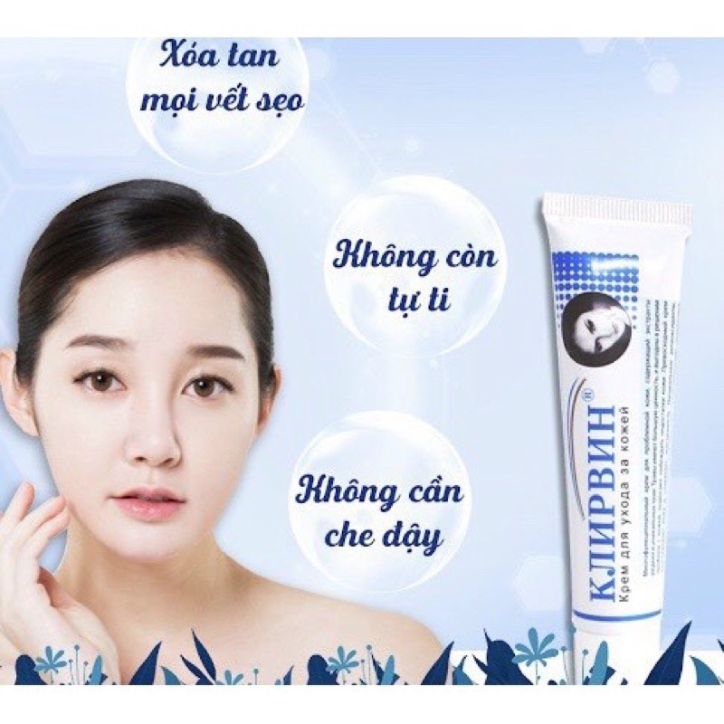 Kem mờ sẹo KLIRVIN Nga 25g- Chính hãng