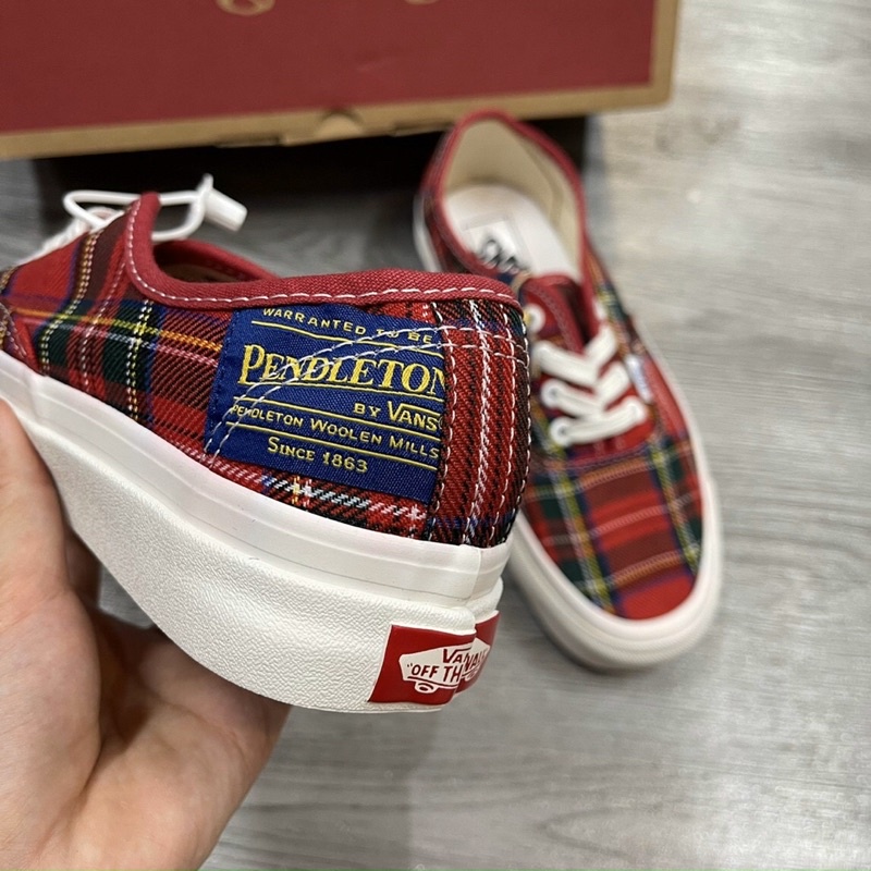 GIÀY VANS FACTORY ANAHEIM WHITE RED ĐỎ SC