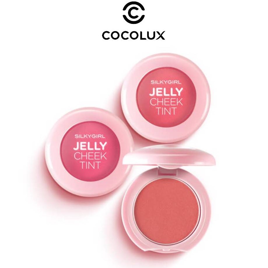 Má Hồng Dạng Thạch Silkygirl Jelly Cheek Tint-[Cocolux]