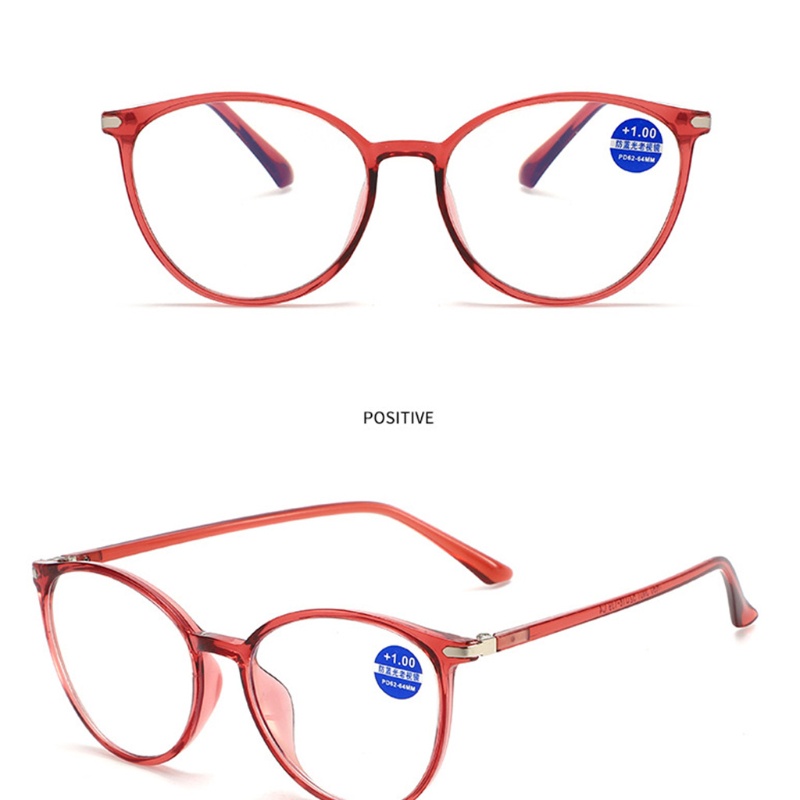 Kính Đọc Sách TR90 Gọng Tròn Siêu Nhẹ Chống Ánh Sáng Xanh Phong Cách Vintage Cho Nam Và Nữ