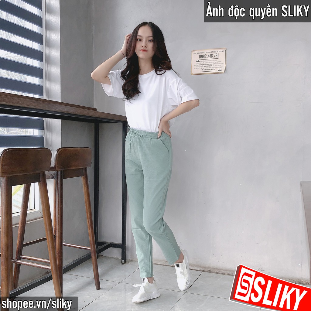 Quần đũi nữ baggy công, đũi hàn siêu mát - Siky | BigBuy360 - bigbuy360.vn