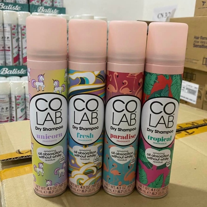 Dầu Gội Khô Colab Dry Shampoo Dạng Xịt - Dầu Gội Đầu Khô Girlz Only Làm Phồng Tóc Hết Bết Tóc