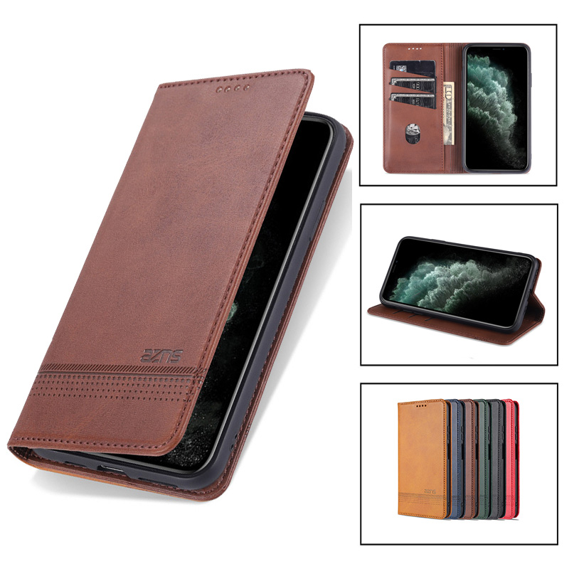 Bao Da Nắp Gập Có Nam Châm Hít Tự Động Cho Samsung S21 S20 Fe Ultra Plus A12