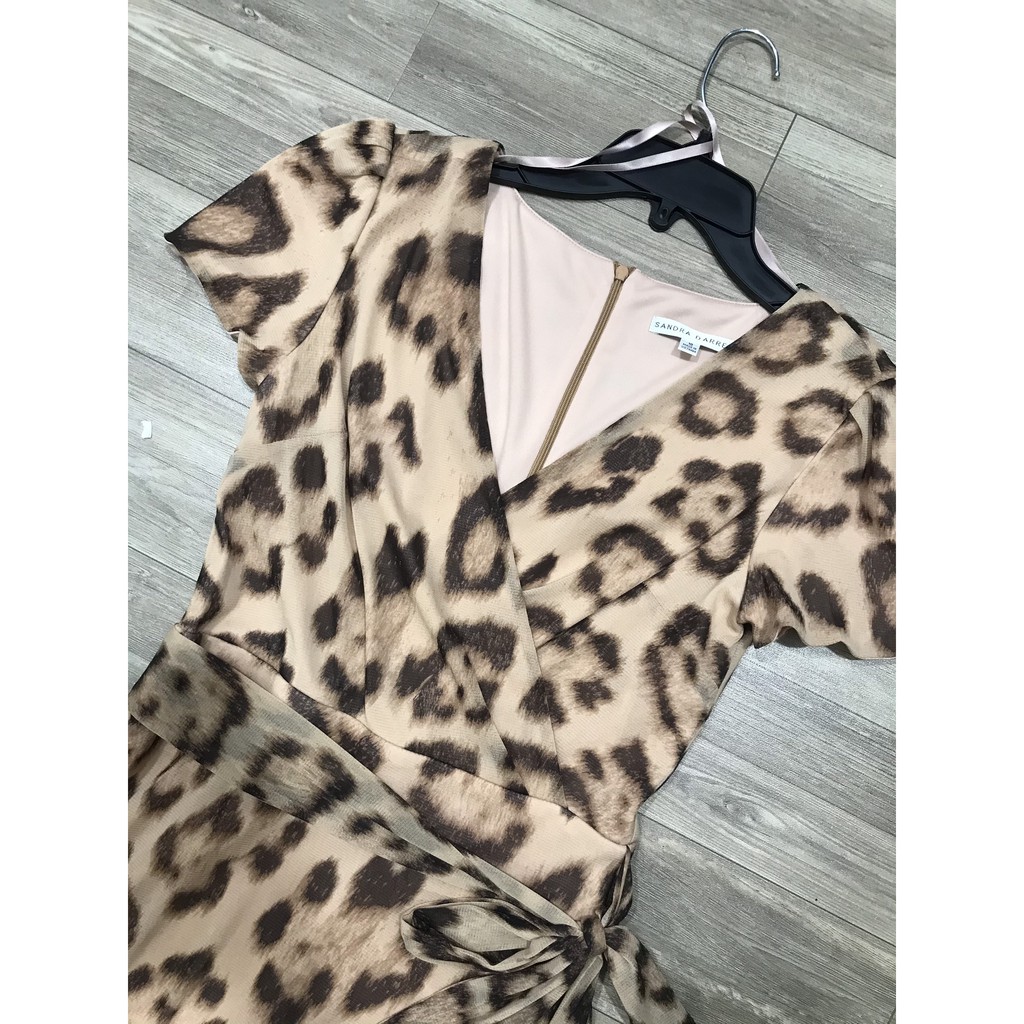 Đầm Sandra da beo vnxk