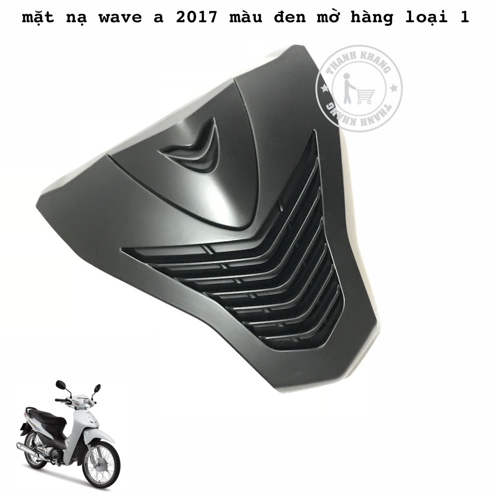 Mặt Nạ WAVE ANPHA 2017 thanh khang màu đen mờ tặng bộ 4 con ốc dĩa thắng vàng titan 006001126  006000009