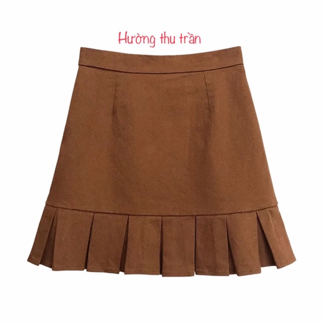 Chân váy chữ A xếp li chân thời trang, chân váy công sở | BigBuy360 - bigbuy360.vn