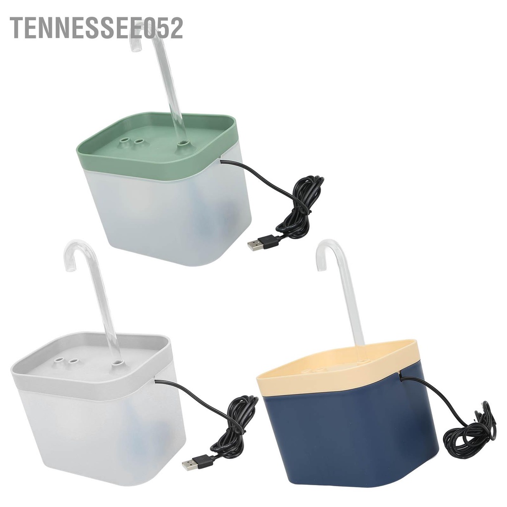 Hàng Sẵn Máy uống nước đài phun nước cho chó mèo thú cưng 1.5L Dòng chảy tự động yên tĩnh vòi khuỷu tay【Tennessee052】