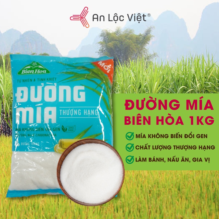 Gói 1kg Đường làm bánh Biên Hòa Pro Thượng hạng cho các Đầu bếp làm bánh chuyên nghiệp
