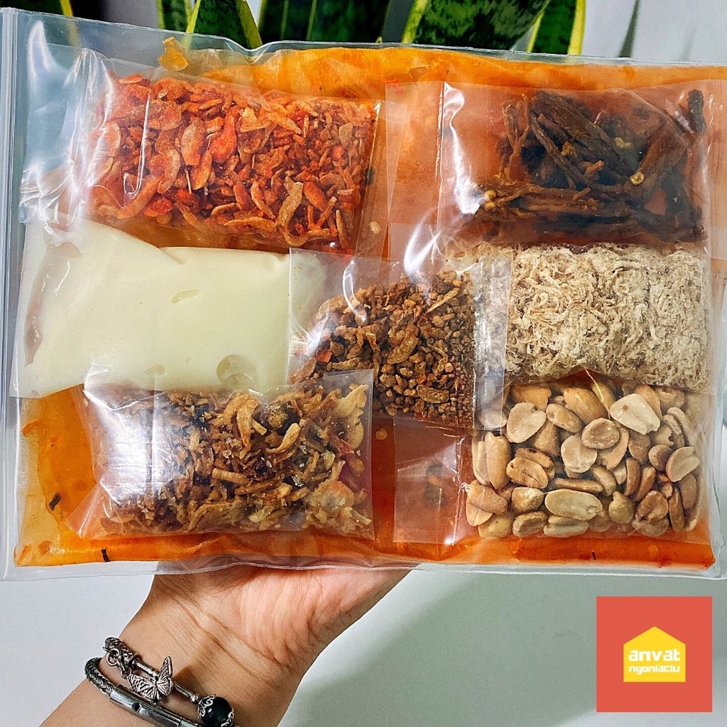 BÁNH TRÁNG BƠ 7 SẮC SIÊU TOPPING KHÔ HEO, CHÀ BÔNG BỊCH LỚN 23 NGƯỜI ĂN