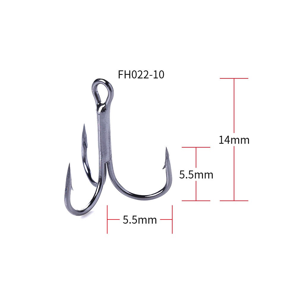 Set 20 Lưỡi câu 3 tiêu 4-6-8-10,lưỡi câu cá 3 tiêu,cần câu lure hàng tốt 3