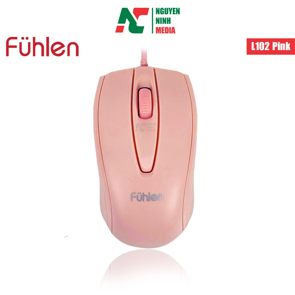 Chuột Có Dây Fuhlen L102 Pink (Màu Hồng) - Hàng Chính Hãng