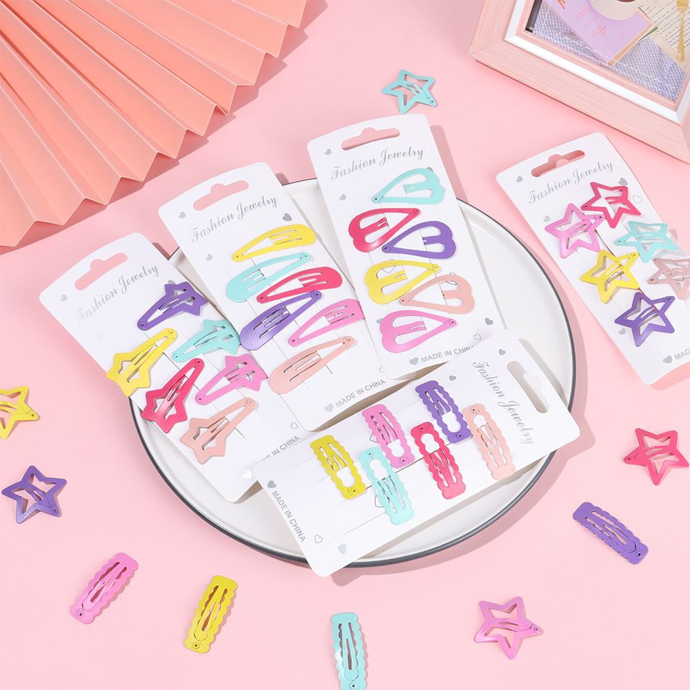 Bộ 6 Kẹp Tóc Nhiều Hình Dạng Dễ Thương Thời Trang Cho Nữ