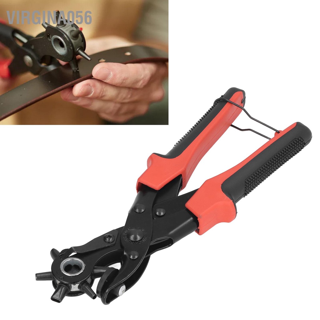 Virgina056 Máy bấm lỗ thắt lưng chuyên nghiệp Da đa năng cho Túi đeo đồng hồ Dây vải