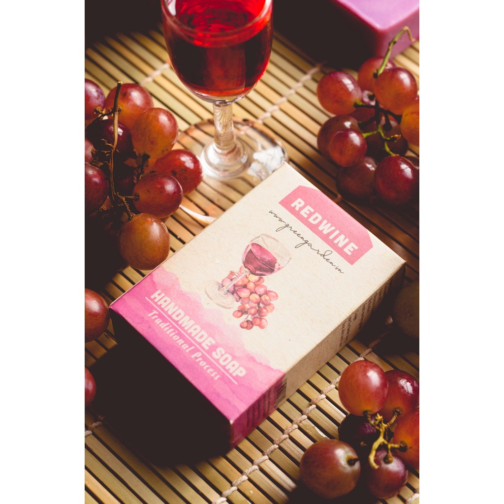 Xà phòng handmade Rượu vang đỏ từ Green Garden