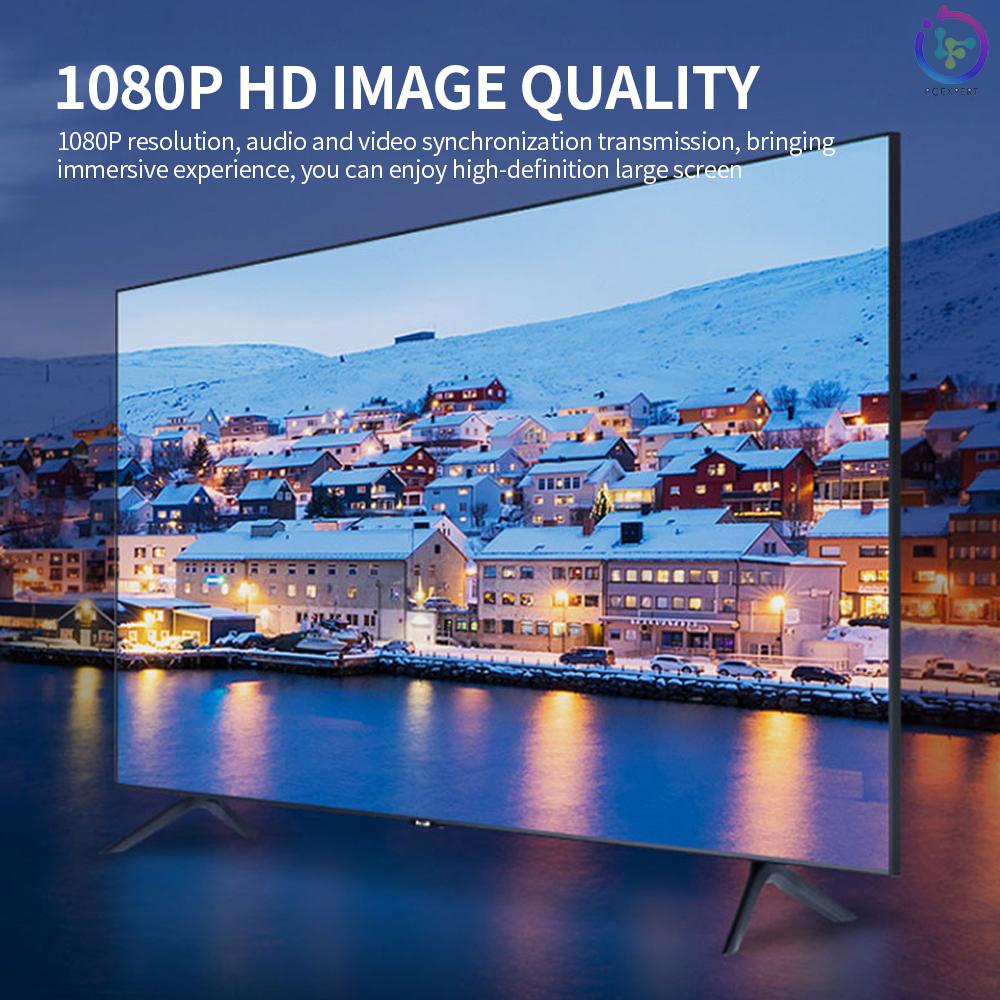 Dây Cáp Chuyển Đổi Mini Hd Sang Hd 1080p Cho Màn Hình Chiếu Tv