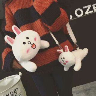 Túi xách thỏ cony gấu brown