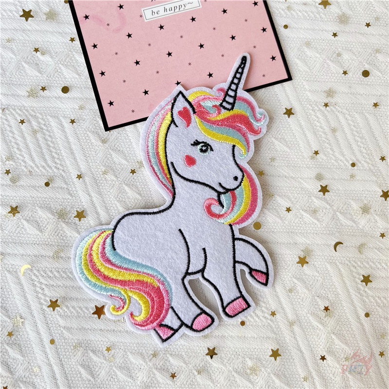 ☸ Sticker Ủi Thêu Hình Kì Lân ☸ 1 Huy Hiệu Cài Áo Hình Động Vật Hoạt Hình Ngộ Nghĩnh