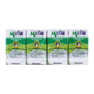 Sữa Tươi Tiệt Trùng Mộc Châu Có Đường Hộp 110 ml (thùng 48 hộp)