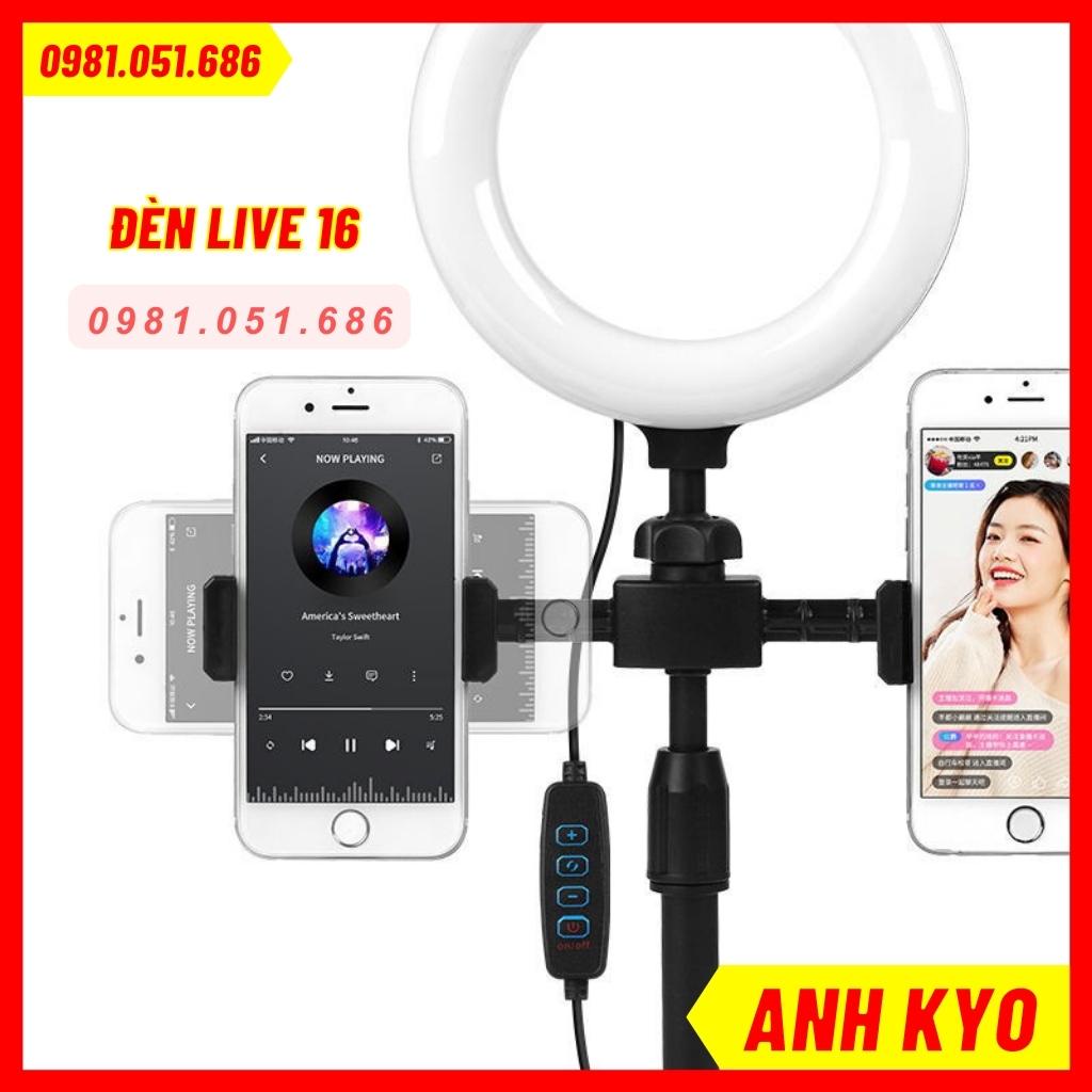 Đèn Livestream 3 Trong 1 Size 16cm Để Bàn Bán Hàng, Livestream, Học Online Siêu Chắc Chắn Và Tiện Lợi