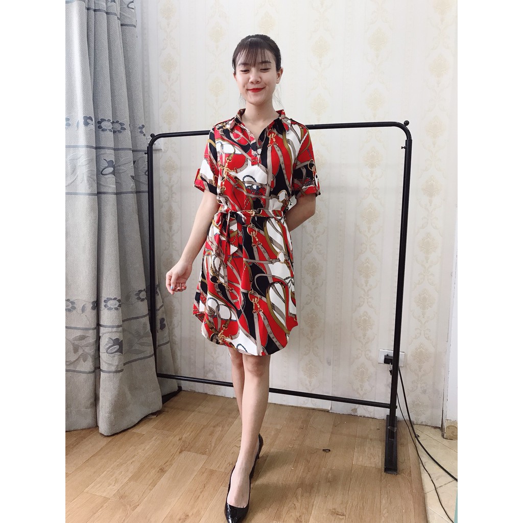 Váy suông đuôi tôm mặc dược 2 kiểu | BigBuy360 - bigbuy360.vn